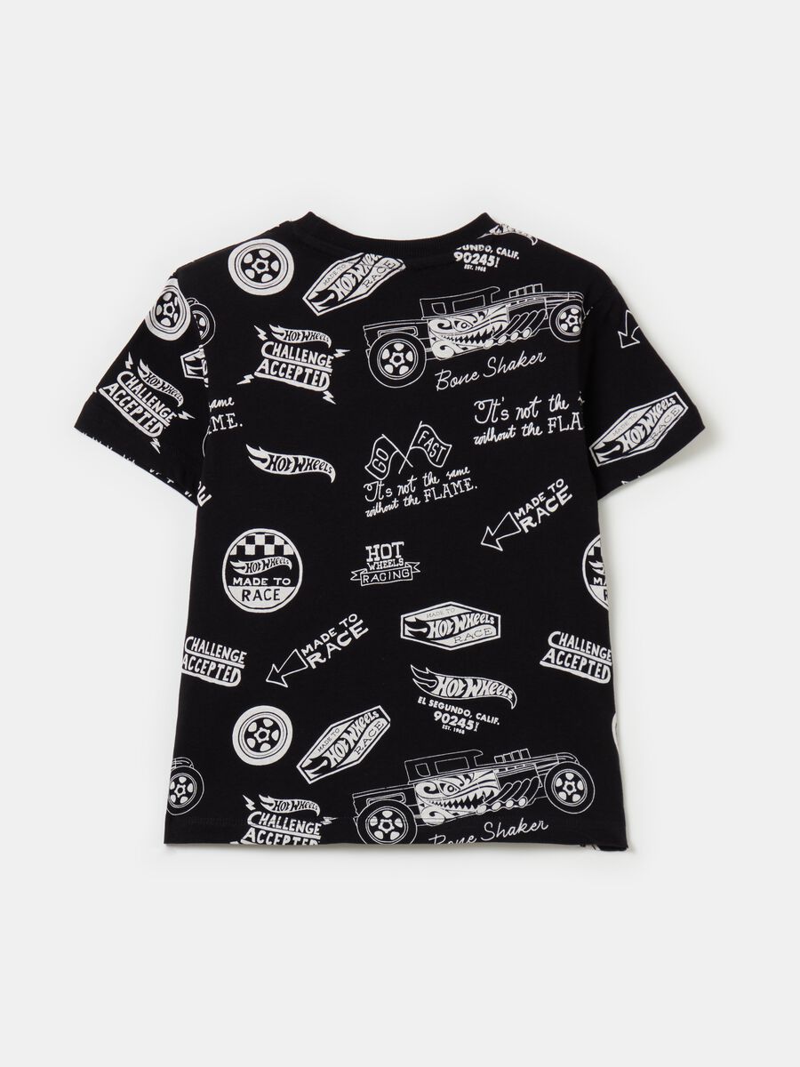 T-shirt in cotone con stampa Hot Wheels_1