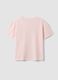 Pink organic cotton pyjama T-shirt with Mickey Mouse slogan_5