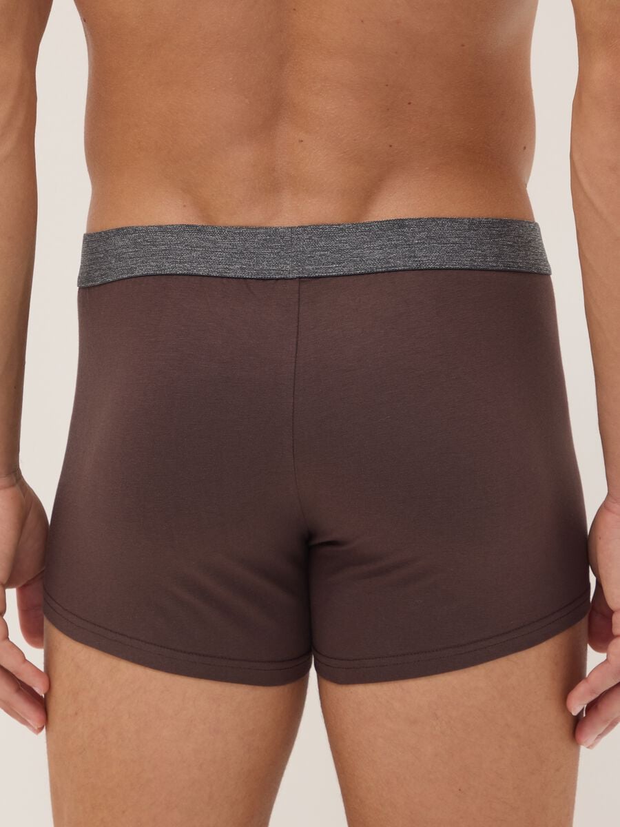 Pack of five multicolour stretch organic cotton boxer shorts_2