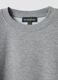 Grey crew-neck sweatshirt in cotton-viscose blend fleece, regular fit_1