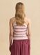 Multicolour cotton-blend tank top_3