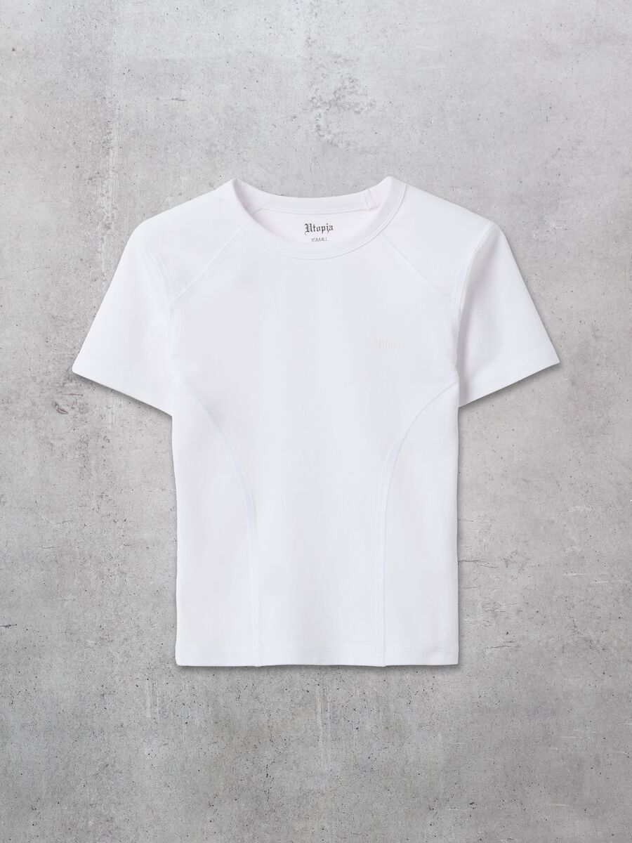 Fitted White Logo T-shirt_0
