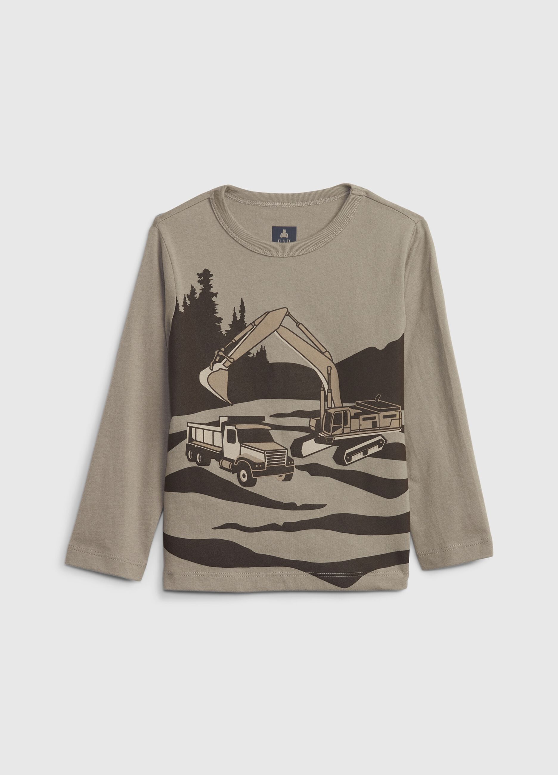 Camiseta con estampado montaña