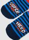 Children's multi-coloured striped anti-slip cotton blend socks_1