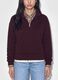 Half-zip viola in misto cotone a strati regular fit_2