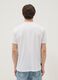 Wei&szlig;es T-Shirt aus reiner Baumwolle mit aufgesetztem Print, Regular Fit_3