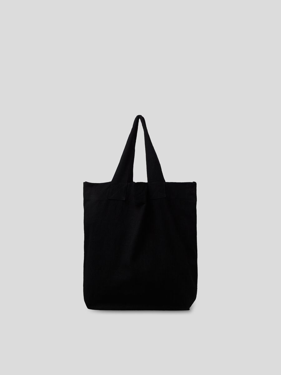 LESS IS BETTER shopping bag in linen and cotton_0