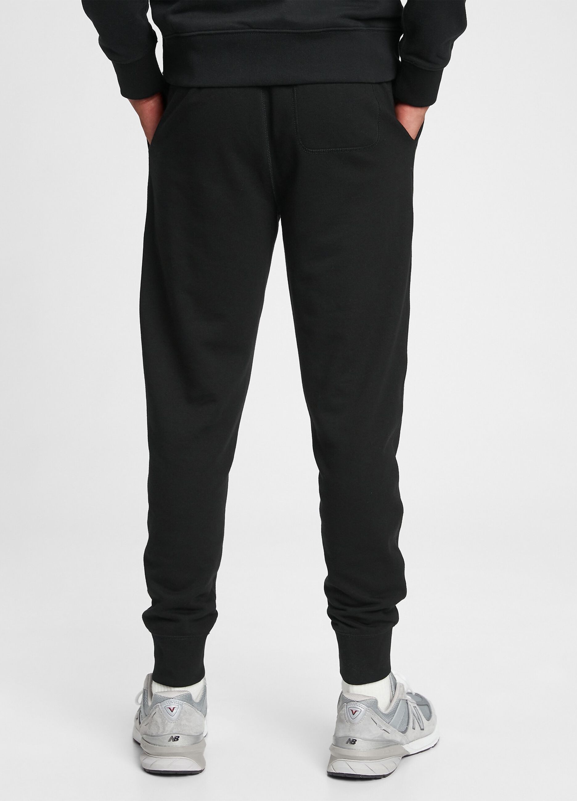 Fleece joggers with logo embroidery