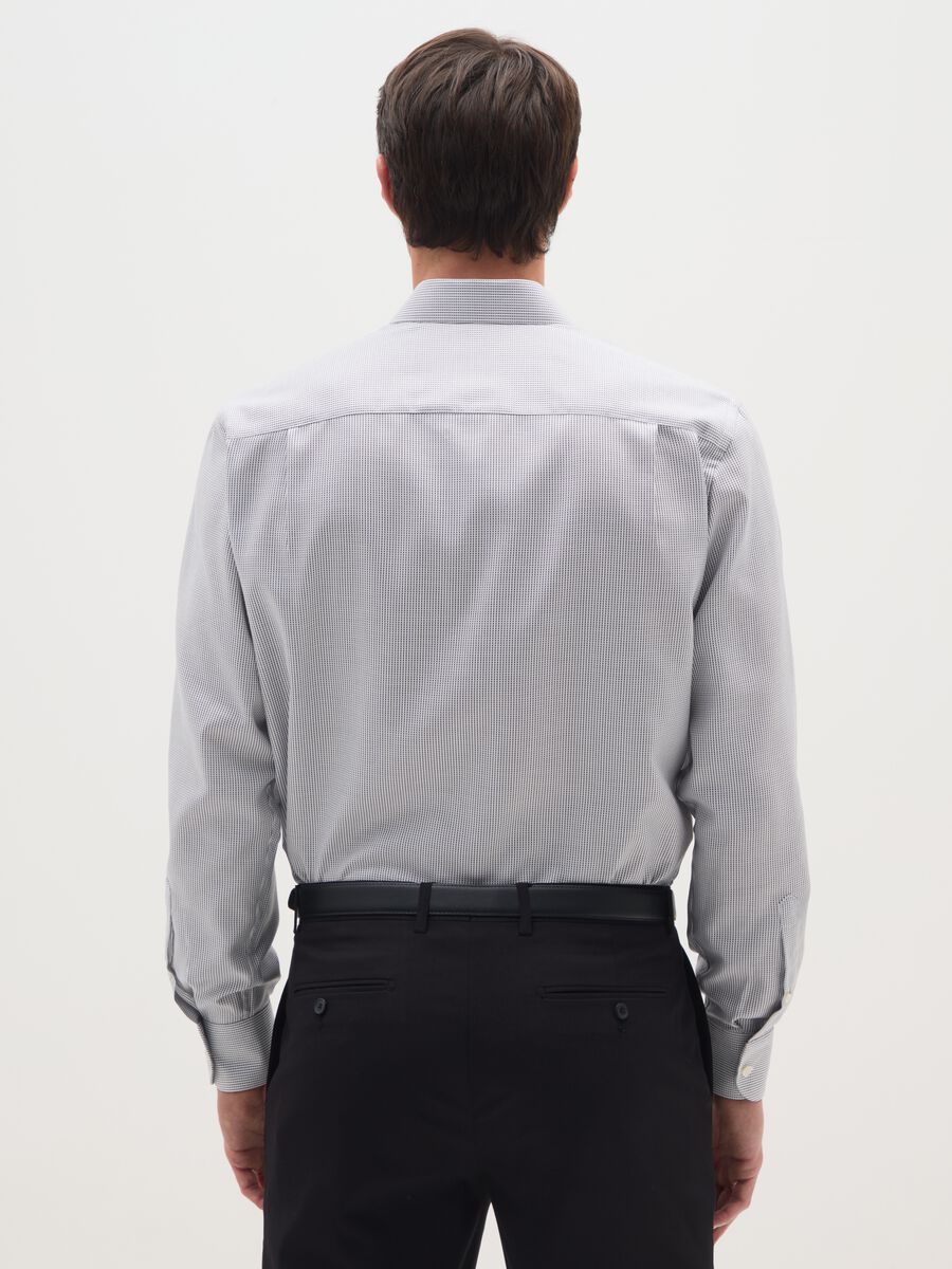 Regular fit light blue pure cotton shirt_1