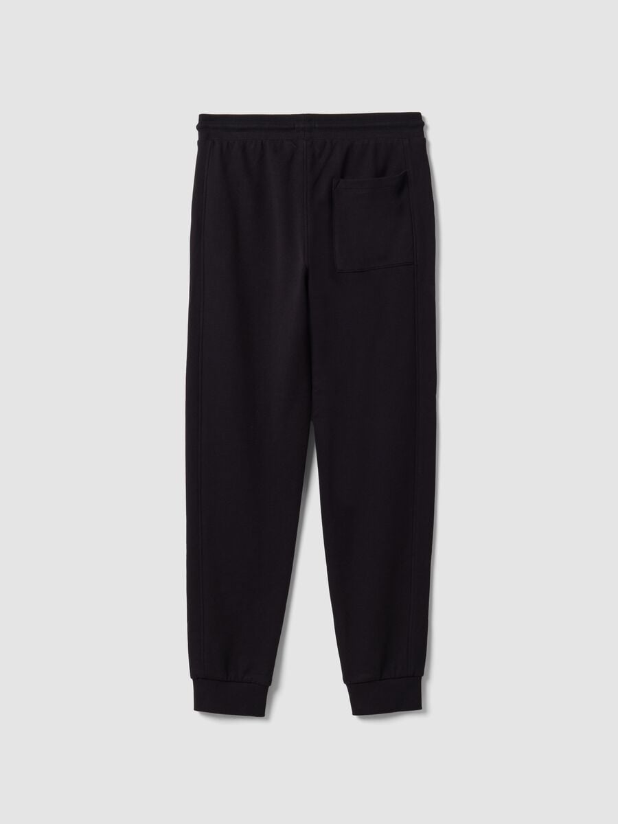 Schwarze Jogginghose aus Bio-Baumwolle_1