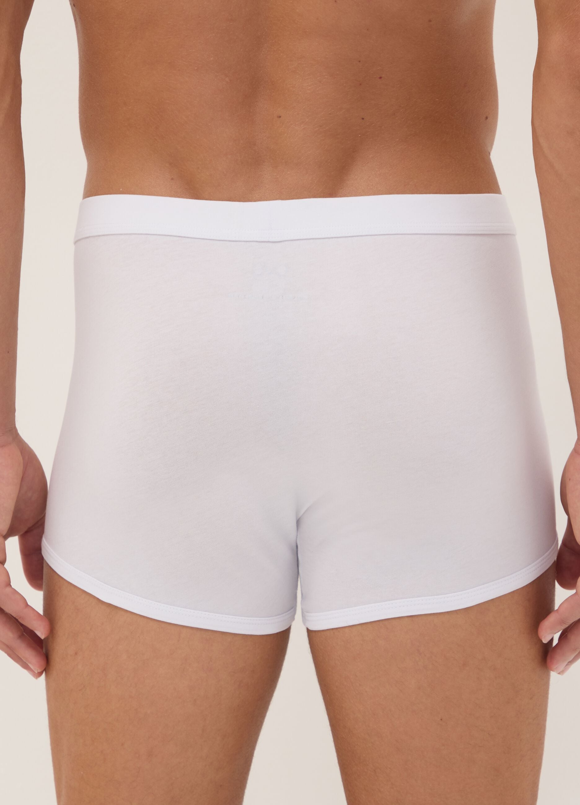 3-pack of white stretch extra-fine cotton boxer shorts