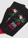 Black Cotton Blend Christmas Socks_1