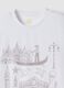 Wei&szlig;es T-Shirt aus reiner Baumwolle mit Print, Regular Fit_5