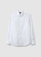 White pure cotton slim fit shirt_4
