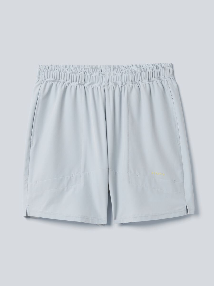 Grey ALTAVIA COURT sports shorts in stretch fabric_4