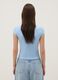 Blaue, figurbetonte T-Shirt aus Stretch-Baumwolle mit Print_3