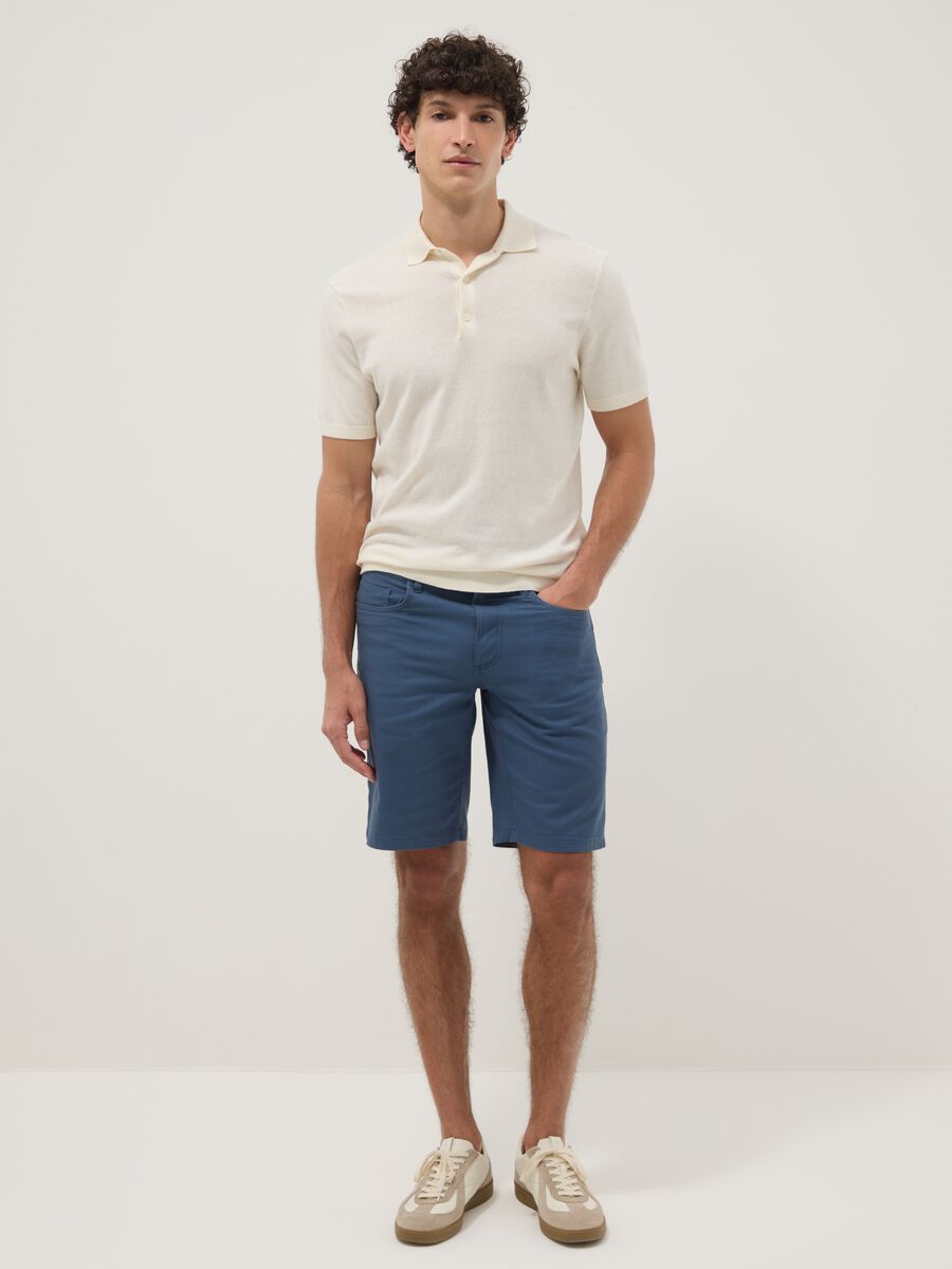 White pure cotton regular fit polo_3