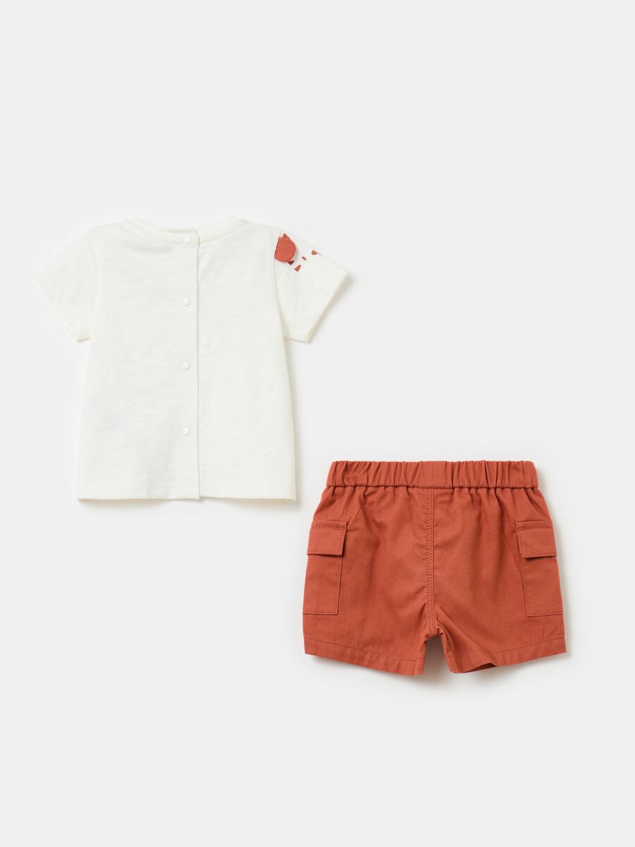T-shirt and Bermuda shorts set in cotton_1