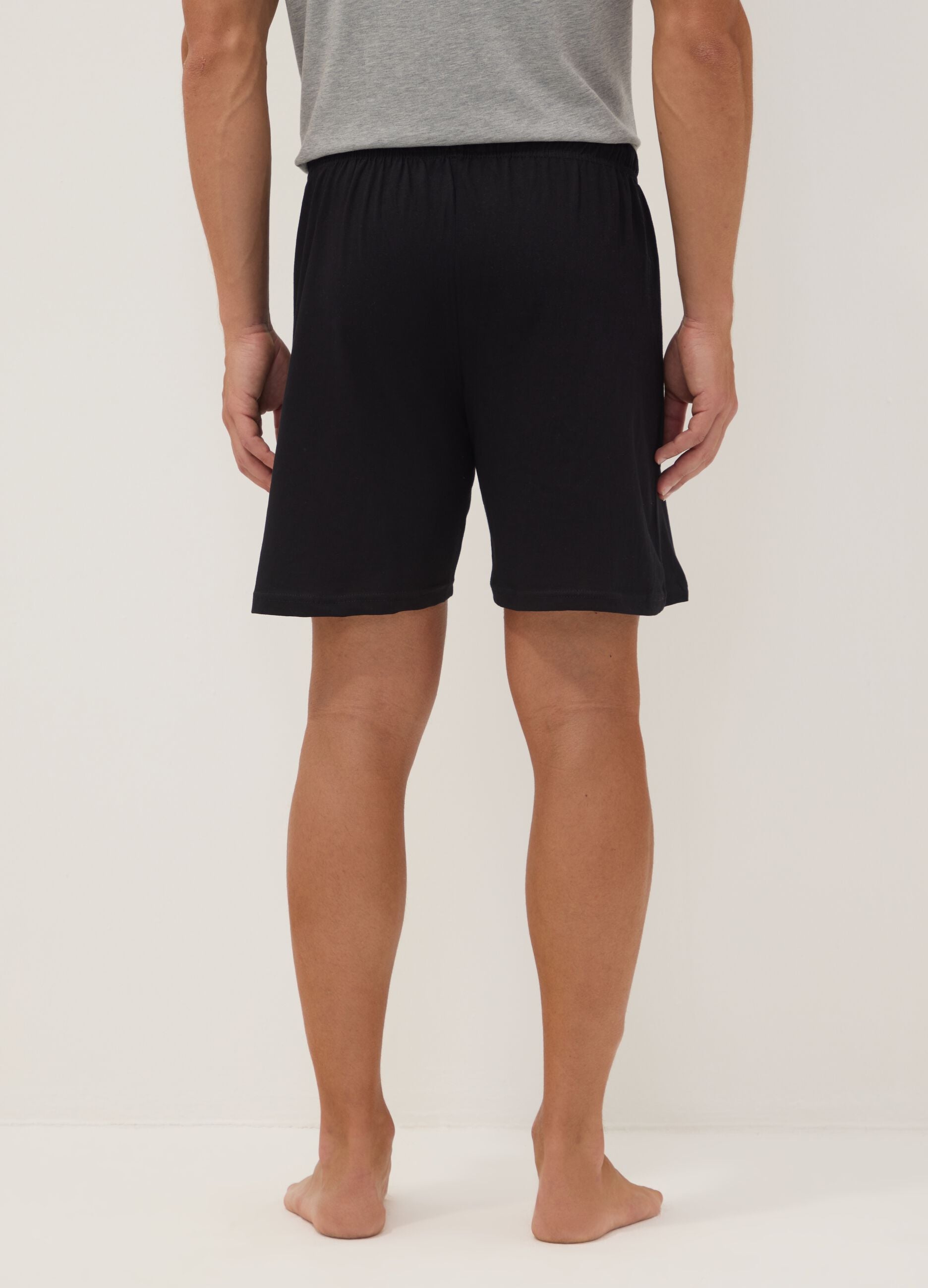 2-pack of multicolour organic cotton pyjama shorts