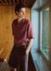Regular fit pink short sleeve pure linen shirt with pocket_0