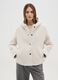 White regular fit coat with hood and buttons_0