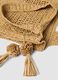 Bolso de playa beige en tejido 100% fibra de papel_2