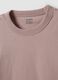 T-shirt rosa em algod&atilde;o puro com decote redondo, corte relaxed_5