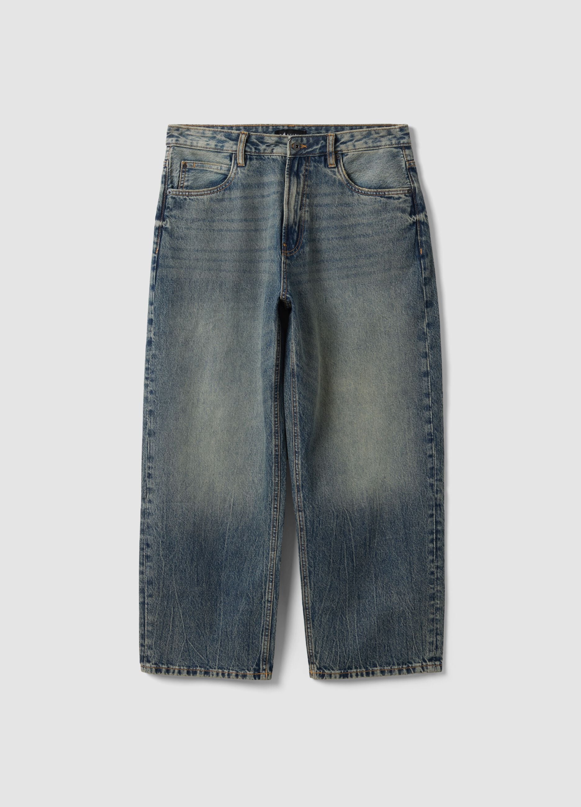 Pure cotton denim jeans &ndash; baggy fit