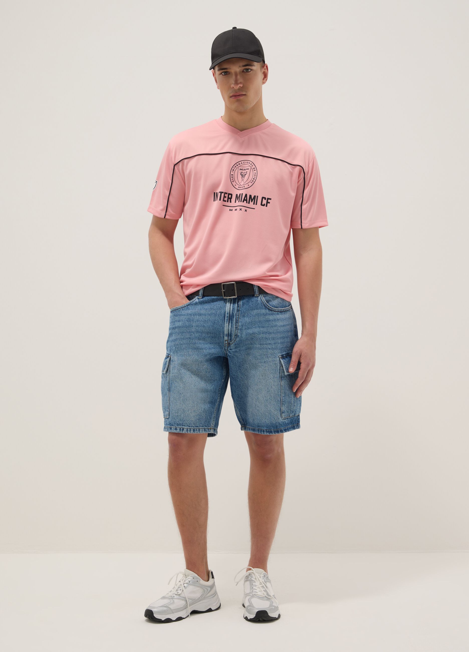 Inter Miami CF regular fit pink pure cotton T-shirt