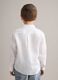 Kids&rsquo; White Pure Linen Oversized Shirt_2