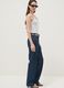 Grey ribbed stretch cotton bodysuit with wide neckline_0