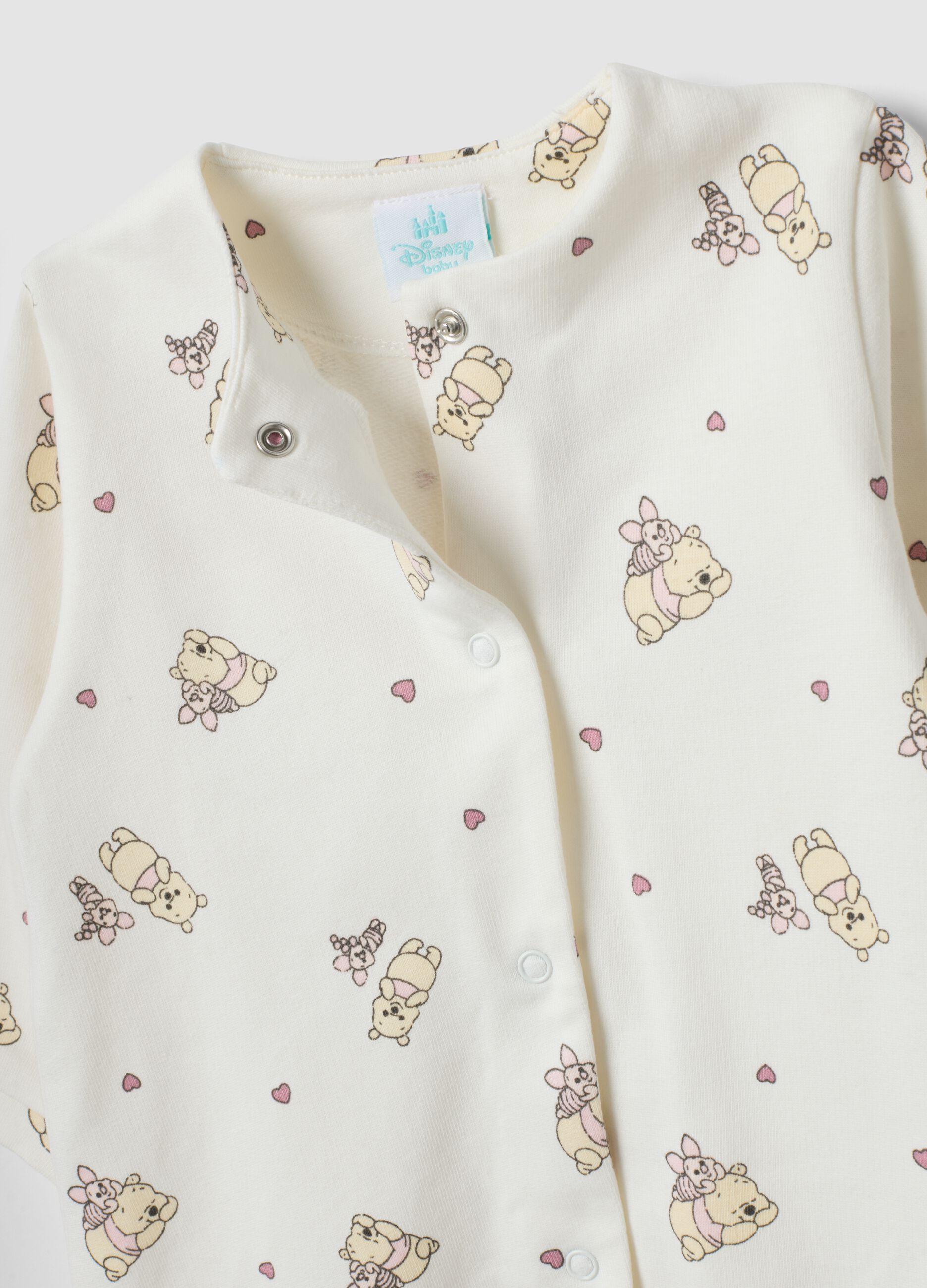 2er-Pack Baby-Strampler aus reiner Bio-Baumwolle mit F&uuml;&szlig;chen und Winnie Puuh-Print