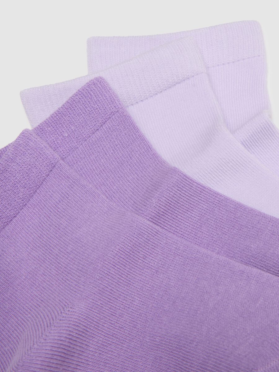 Multipack of short multicolour cotton blend socks for girls regular fit_2