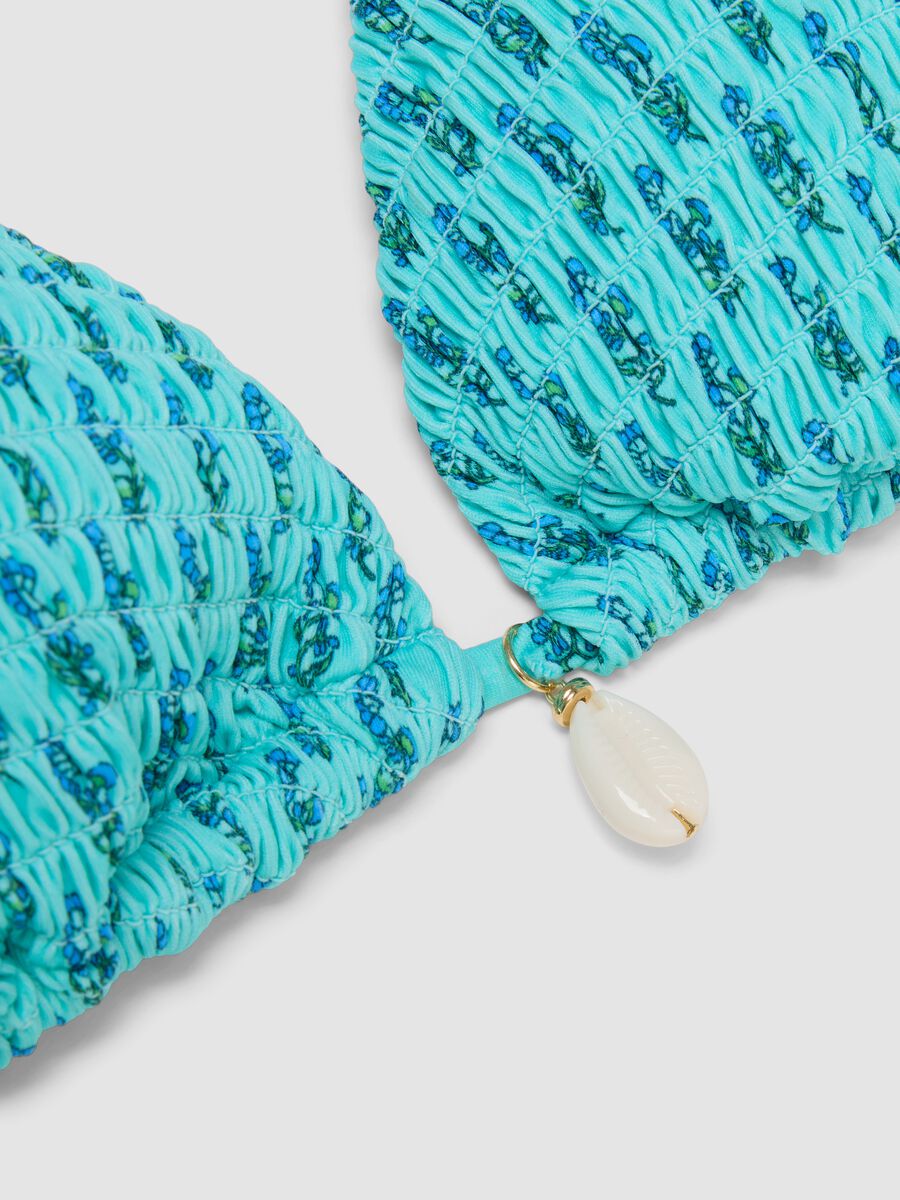 Haut de bikini triangle bleu ciel en tissu stretch_5