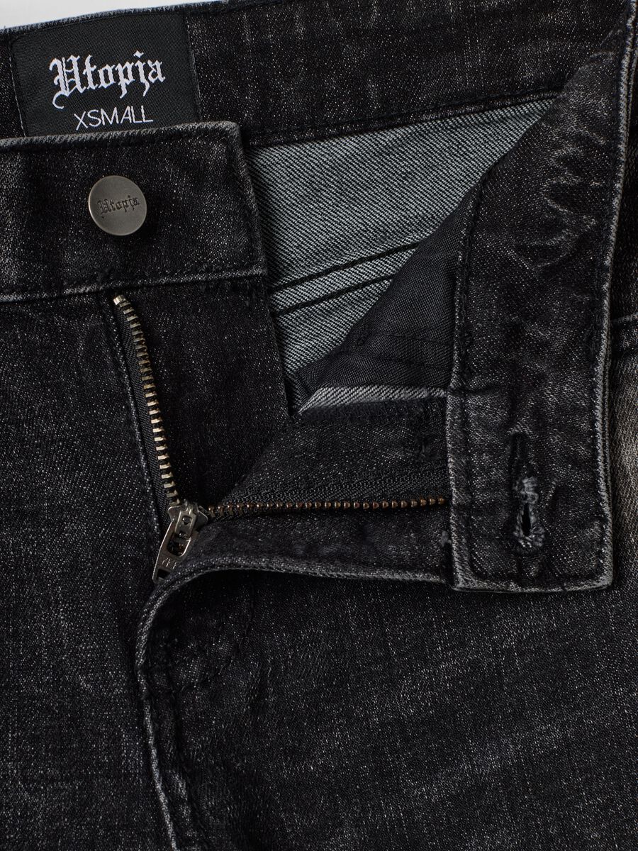 Slim Flare Denim Black Washed_1