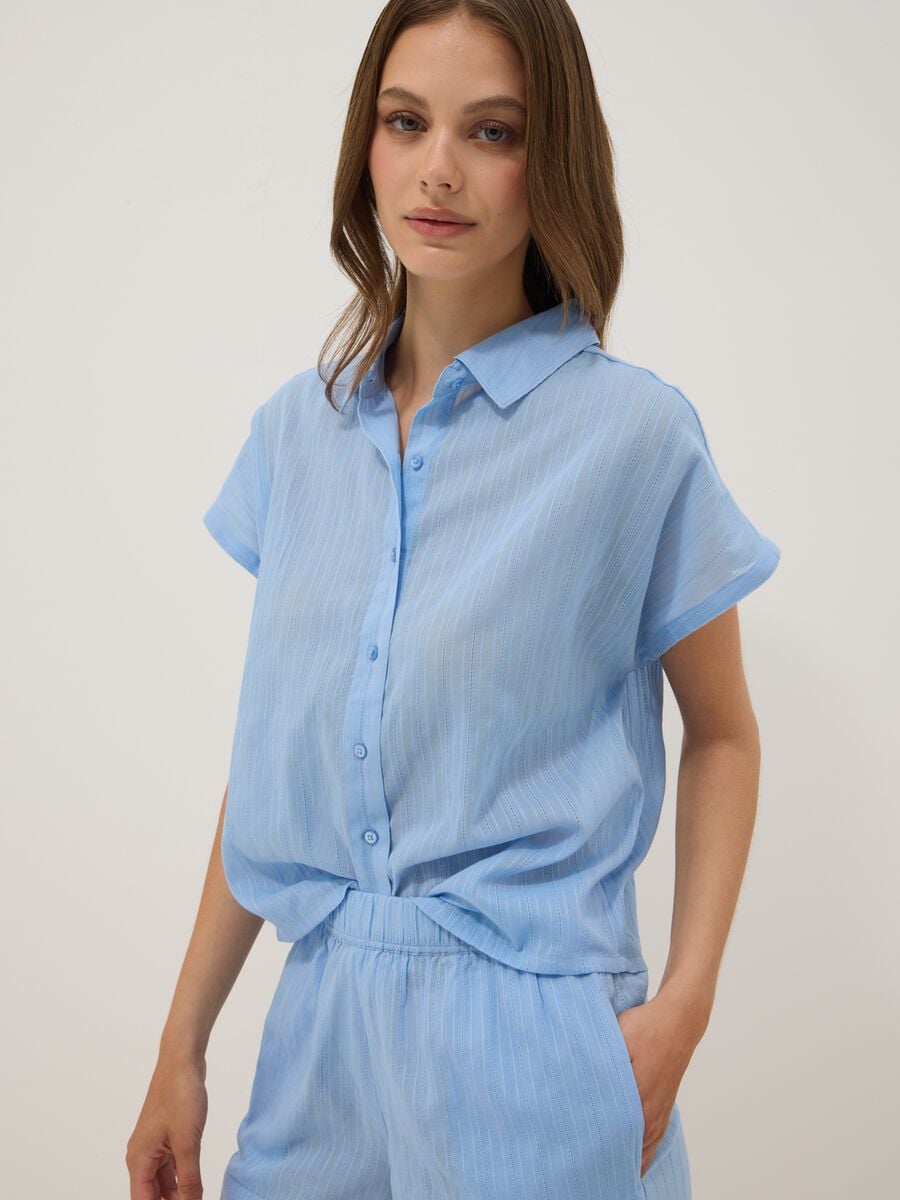 Pijama azul-claro em algod&atilde;o org&acirc;nico_2