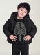 Schwarze Steppjacke aus Stretchmaterial_1