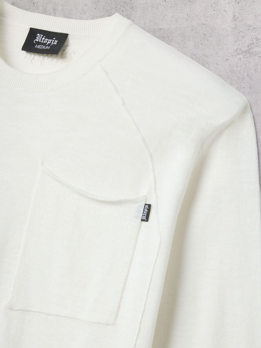 White Knit Long-Sleeve T-Shirt_6