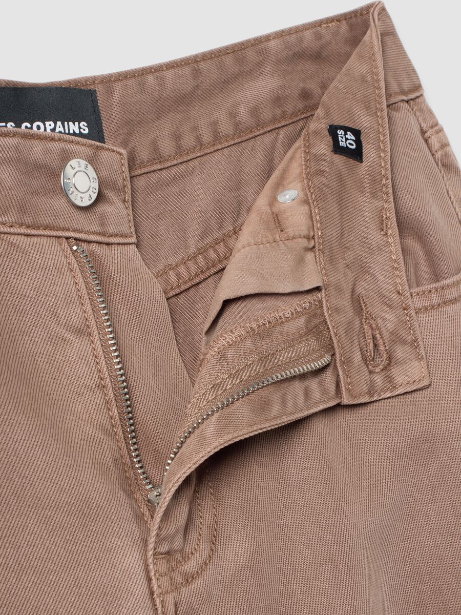 Brown wide-leg jeans in pure lyocell_2
