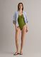 Green stretch fabric swimsuit_1