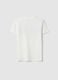 Boy's regular fit pure white cotton T-shirt with print_1
