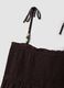 Long brown pure cotton kaftan with thin straps_5
