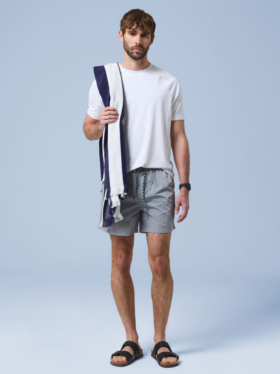 ALTAVIA SAILNG graue Boxer-Badeshorts mit elastischem Bund_0