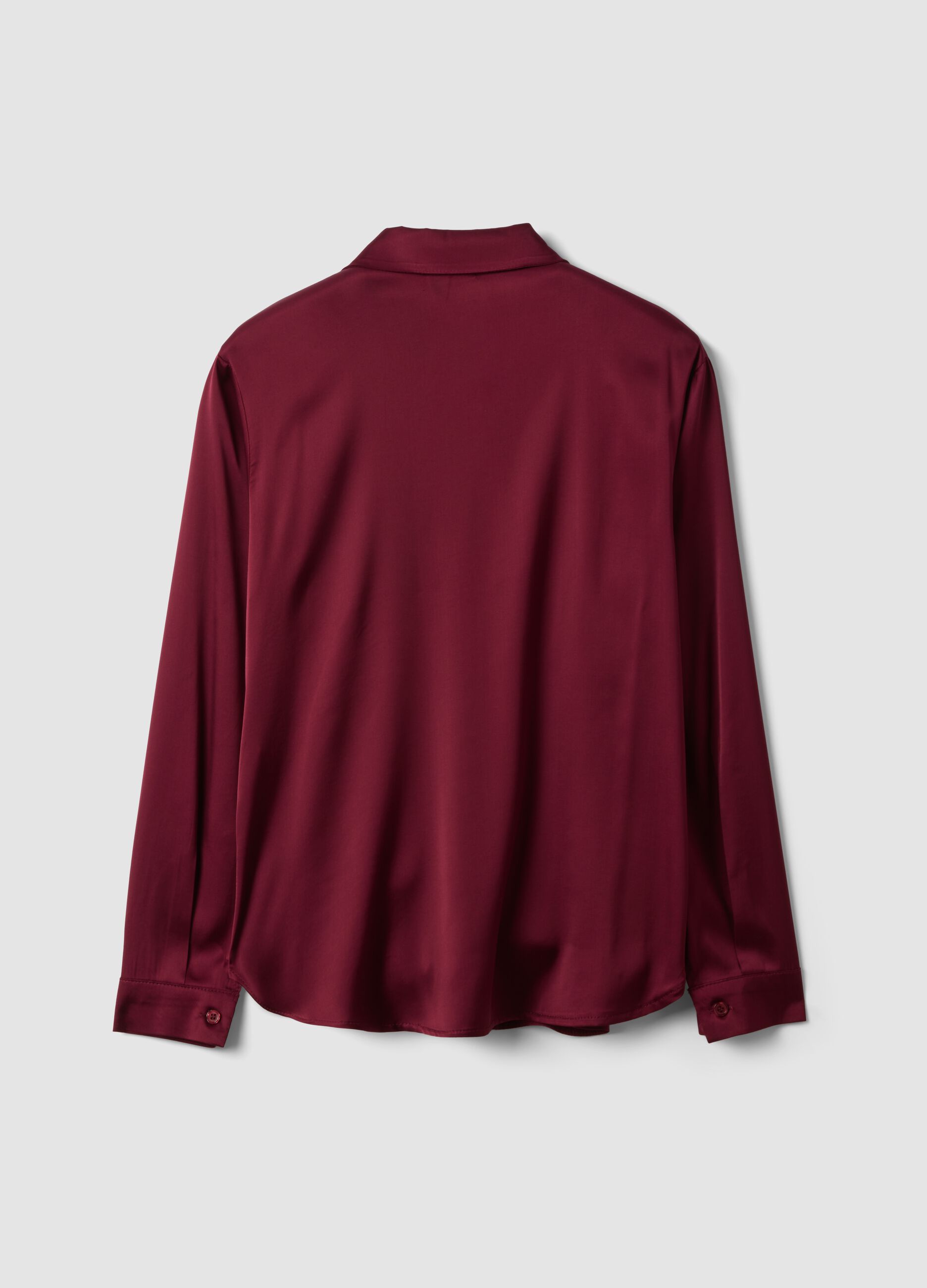 Shacket roxa em viscose el&aacute;stica, regular fit