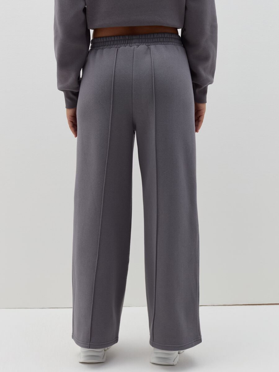 Wide-leg trousers in fleece_2