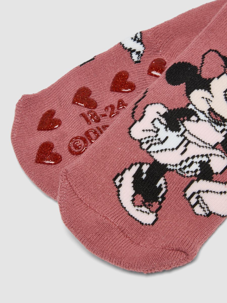 2er-Pack rutschfeste Socken aus elastischer Bio-Baumwolle mit Minnie-Muster_2