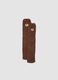 Brown stretch-fabric socks with teddy bear motif_0