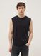 Black pure cotton vest_2