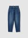 Blue Pure Cotton Baggy Trousers_4