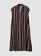 Brown striped viscose-blend midi dress_1